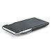 Dockem RFID Blocking Card Case for iPhone 6 - Minimalist Synthetic Leather Wallet Case with Canvas Styling, Ultra Slim Snap On Cover with 3 Card Holder Slots, Black and Grey