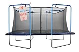 Trampoline Replacement Safety Net, Fits For 13' X 13' Square Frames, Using 4 Arches with ties on top -NET ONLY