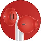 EarSkinz EarPod Covers (ES2) - Red - for Apple iPhone X / 8 / 7 / 6S / 6 / 5S / 5SE / 5C / 5