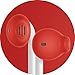 EarSkinz EarPod Covers (ES2) - Red - for Apple iPhone X / 8/7 / 6S / 6 / 5S / 5SE / 5