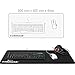 Keyboard Wrist Rest Pad - Mouse Pad Included Edition Cloth Solid Non-slip Rubber Base Smooth Surface Stitched Edge for Computer Desk Stationery Accessories-Comenzar