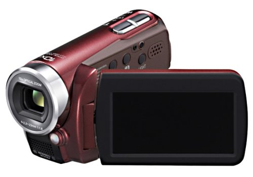 Panasonic SDR-S15 EG-T SD-Camcorder (SD/SDHC-Card, 10-fach opt. Zoom, 6,9 cm (2,7 Zoll) Display, Bildstabilisator…