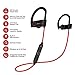 Mpana Wireless Headphones, Sports Earphones HD Sound with Bass, Bluetooth Headphones , Secure Fit, Noise Cancelling, Best Sports Ear Buds for Gym Jogging (Black Red)thumb 3