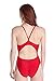 LIFEGUARD Officially Licensed Swimsuit for Women & Ladies, One Piece Swimming Suit, Elastic Comfort Straps. Red