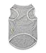 DroolingDog Small Dog Clothes Pet T-shirt I LOVE MY Mommy Puppy Apparel for Small Dogs, Large, Grey