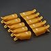 Susenstone®10PC Plastic Nail Art Soak Off Cap Clip UV Gel Polish Remover Wrap Tool (Gold)