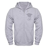 CafePress Powerliftes Creed Zip Hoodie - L Heather Grey
