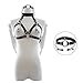 NewMaxer SM Restraint Bondage Open Mouth Gag Nipple Clamps with Neck Collar