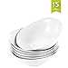 MALACASA Cereal Bowls, 19 OZ Porcelain Grey White Soup Bowls Set of 6, Large Ramen Bowls Dessert Bowls Ice Cream Bowl, Series Elisa