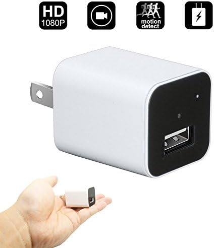 Mini Hidden Camera,HD 1080P Mini USB Wall Charger Adapter Nanny Recorder For Home/Office Surveillance(Not Support WIFI Not included SD card)