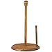 Home Basics Pine Countertop Paper Towel Holder Rustic Kitchen Paper Towels Holder | with Tear-Arm and Rounded Base for Stability