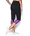 Under Armour Women's Fly-By Run Capri, Anthracite/Mega Magenta, Large
