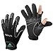 Palmyth Neoprene Fishing Gloves for Men and Women 2 Cut Fingers Flexible Great for Photography Fly Fishing Ice Fishing Running Touchscreen Texting Shooting Hiking Jogging Trekking Cycling Walking