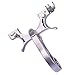 HBG Sport Outdoor Hunting Slingshot Stainless Steel High Velocity Catapult Aiming Points Sling Shot with 3Pcs Replacement Rubber Bands