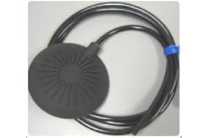 PRESAIR TROL BY SENASYS Presair Small Low Profile Soft Pneumatic Foot Pedal, Black, Momentary or Alternate Latching, 1/4" Hole Diameter, with 10 Feet Tubing, Air Activated, IPX8 Certified, Made in The USA B350BA-10