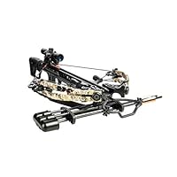 Bear Archery AC93A2A7200 Bear X Saga 405 Ready to Shoot Crossbow Package with 4x32 Scope, Quiver, Bolts, Cocking Rope, and Wax, Black/Camo
