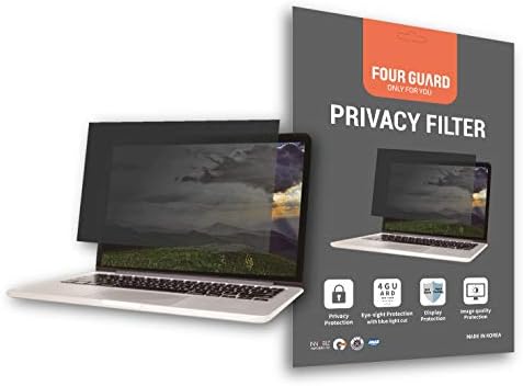 Four Guard, Privacy Screen Filter, Compatible with Surface Pro 4/5(2017)/6 12.3 Inch 3:2 Ratio - Privacy Protection Blue Light Reduction Anti Glare Anti Scratch Protector Film