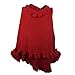 Luxury Women Ruffle Edge Poncho Knitted Shawl Premium Lady Soft Knit Cape