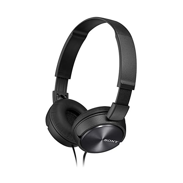 Sony-MDRZX310-Foldable-Headphones-Metallic-Black-Amazon-Basics-35mm-Male-to-Female-Stereo-Audio-Cable-36-m-12-Feet Sony MDRZX310 Foldable Headphones - Metallic Black & Amazon Basics 3.5mm Male to Female Stereo Audio Cable (3.6 m / 12…