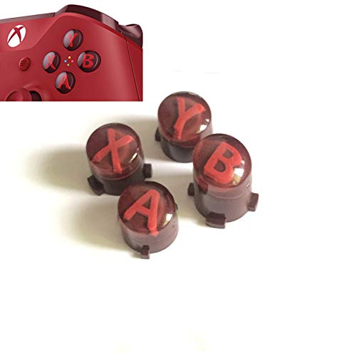 A B X Y Buttons Letters Mod Menu Button for Xbox One S Slim Elite Controller (Red)