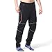 4ucycling Men's Mountain Bike Pants, Thermal Fleece Winter Cycling Windproof Running Pants for Cold Weather Riding Hiking
