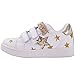 Deesha Little Girl's Glitter Sneaker Start Child Golden Light Shoes (1M, Golden)