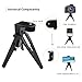 Mini Phone Tripod Table Stand, vamvo Phone Tripod with Pads and Soft Pistol Grip for DSLR 1/4