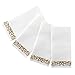 Bloomingoods Disposable Linen-Feel Guest Towels - Decorative White Hand Towels, Gold Floral Cloth-Like Paper Napkins - Case of 1000 (Bulk Packaging)