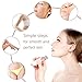 Facial Hair Remover Replacement Heads, Hair Removal Replacing Blades for Upper Lip Chin Cheeks Sideburns, Electronic Shaver Head Cutter Replacement with 18K Gold-Plated Blade Cover 6 PCS