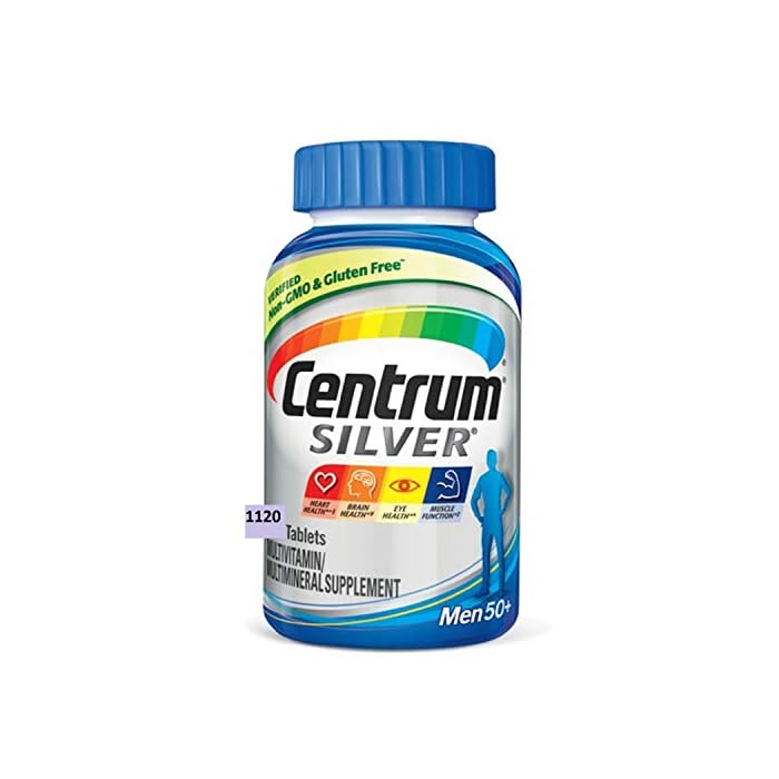 Centrum Silver Men Multivitamin/Multimineral Supplement Tablet, Vitamin D3, Age 50+