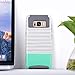 ULAK S8 Plus Case, Galaxy S8 Plus Case, Hybrid Case for Samsung Galaxy S8 Plus 2017 Release 2-Piece Dual Layer Style Hard Cover (Minimal Mint Stripes+Grey)