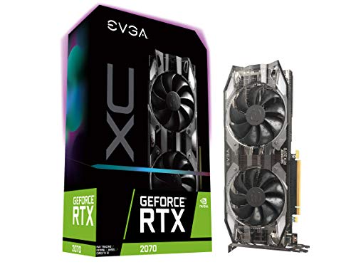 EVGA GeForce RTX 2070 XC Gaming, 8GB GDDR6, Dual HDB Fans & RGB LED Graphics Card 08G-P4-2172-KR