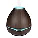NexGadget Aromatherapy Essential Oil Diffuser - 300ML Aroma Cool Mist Humidifier with Waterless Auto Shut Off and Timer for Home,Office,Spa&More - Dark Wood Grain