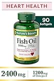 Nature's Bounty Fish Oil 2400 mg Double Strength Odorless, 90 Softgels