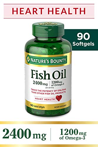 Nature's Bounty Fish Oil 2400 mg Softgels, 90 count (Best Way To Plant Seed Potatoes)