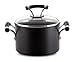 Circulon Contempo Hard Anodized Nonstick Sauce Pan/Saucepan with Lid, 3 Quart, Black