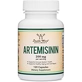 Artemisinin (Sweet Wormwood)(Artemisia Annua) 200mg Per Serving, 120 Capsules (Two Month Supply) Vegan Safe, Non-GMO, Gluten Free (Immune Support) by Double Wood