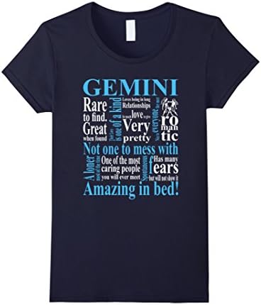 Womens Gemini Facts Best Gemini T-Shirt XL Navy