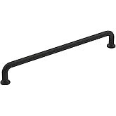 Amerock | Cabinet Pull | Matte Black | 7-9/16 inch (192 mm) Center-to-Center | Factor | 1 Pack | Drawer Pull | Cabinet Handle