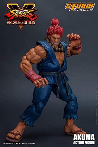 Storm Toys Street Fighter Akuma Capcom Gouki Arcade Edition 1/12th Scale Collectible Figurine Action Figures Collection Comics Model Games