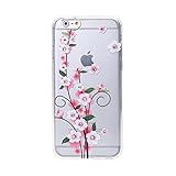 Urberry Iphone 6plus/6s Plus Case [Bling Diamond Soft TPU Design], Urberry 3d New Year Flower High Clear Case Cover for Iphone 6plus/6s Plus with a Screen Protector