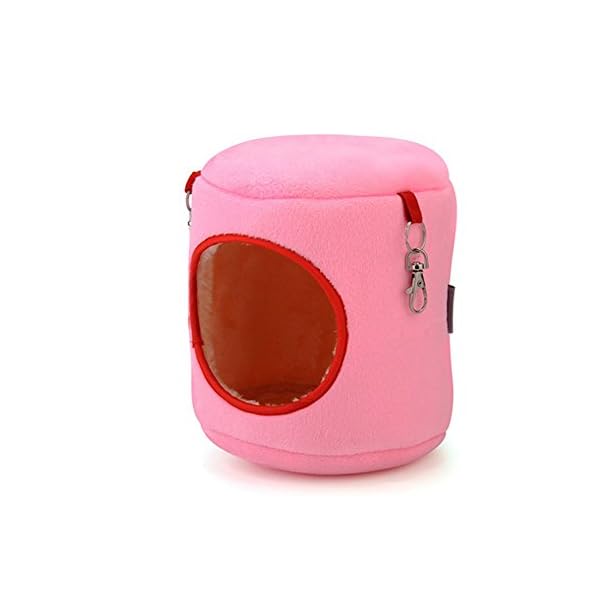 Vi.yo - Amaca da Letto in Morbido Peluche per criceti, Piccoli Animali, ratti, Ricci, scoiattoli, casetta