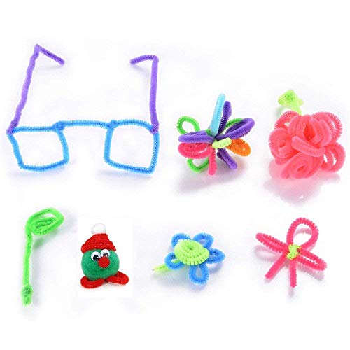Pipe Cleaners Craft for Kids Toddlers DIY Craft Set, Idea Chiristmas Gifts Toys for 5,6,7,8,9 Years Kids