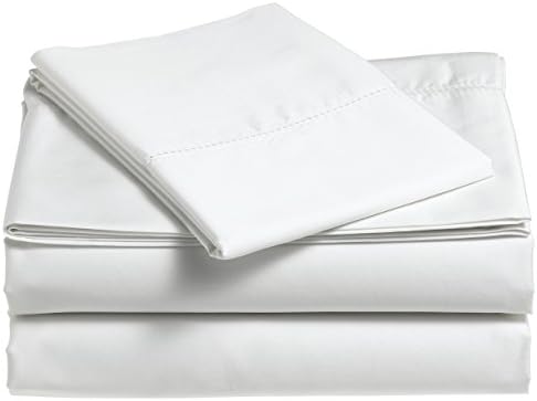Pinzon 400-Thread-Count Egyptian Cotton Sateen Hemstitch Sheet Set - King, Eggshell