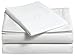 Amazon Brand – Pinzon 400 Thread Count Egyptian Cotton Sateen Hemstitch Sheet Set - Queen, Eggshell
