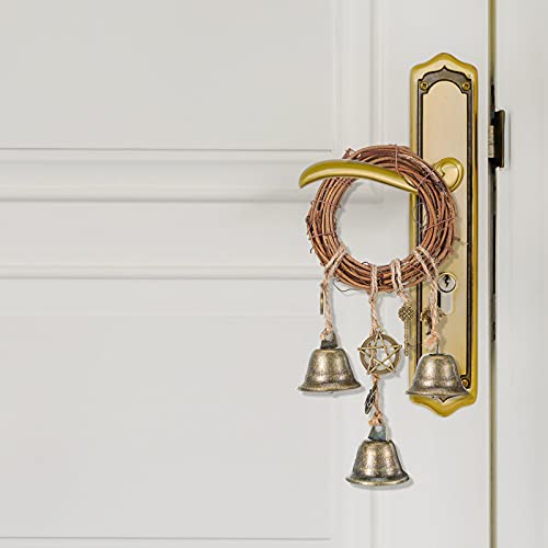 4 Pieces Wiccan Bell Wind Chimes Witch Wind Chimes Door Hanger 3.1 Inch