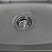 Danco 88275 3-1/4 inch Kitchen Sink Basket Strainer Splash Guard with Stationary Post, Stainless Steel