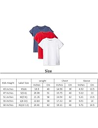 Kid Nation playera de algodón de manga corta con cuello redondo, para niños, 3 unidades