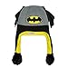 DC Comics Little Boy's Batman Squeeze and Flap Fun Cold Weather Hat Accessory, black/grey/yellow, Age 4-18