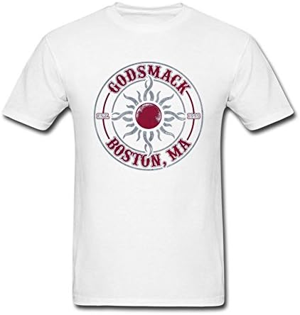 Hoyun Men Godsmack Boston 1995 Cool T-shirt White XXXL